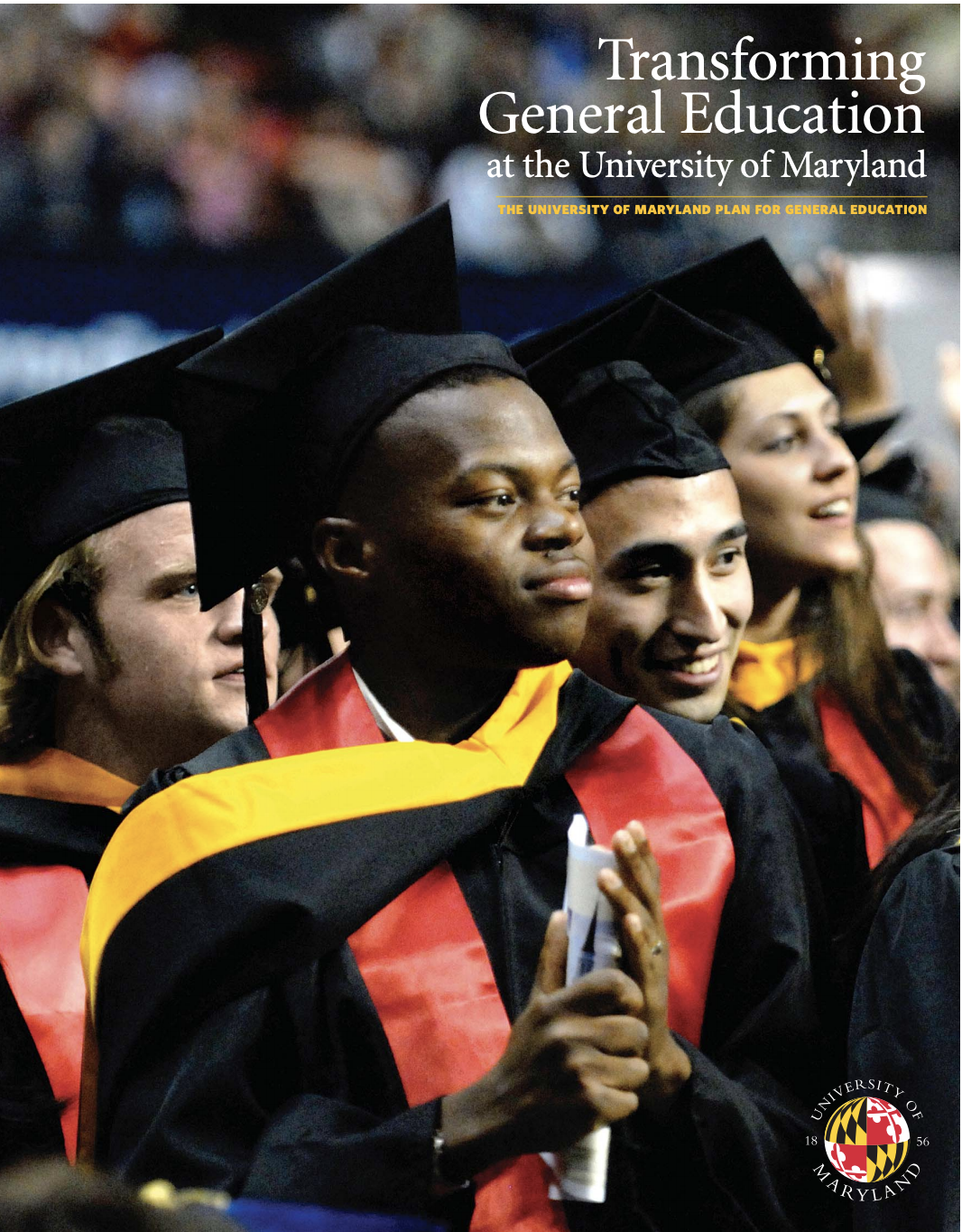 cover of report with photos of graduates in cap in gown
